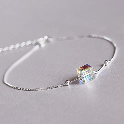 Bijoux en argent S925 sterling : le cristal Aurora chic pour femme