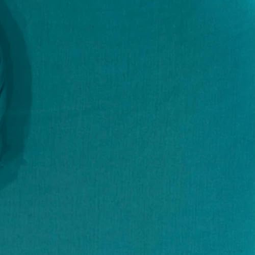 Image of 100% Pure Cotton Mulmul Fabric Material | Reusable Ultra Fine Mulmul Fabric | Lightweight Soft Smooth Piece Linning, Stole, Dupatta, Cushion Pillow Cover (Blue Grass, 3.5 Meters)