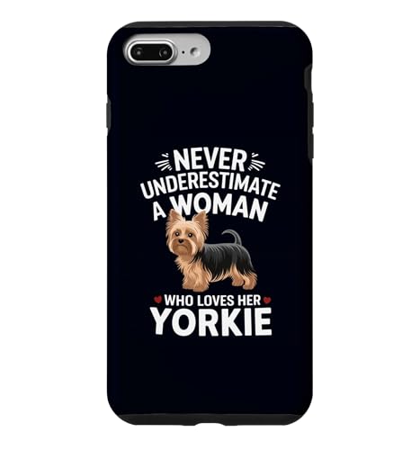 Never Underestimate a Woman Who Love Her Yorkie Dog Mom �X�}�z�P�[�X iPhone 7 Plus/8 Plus �p