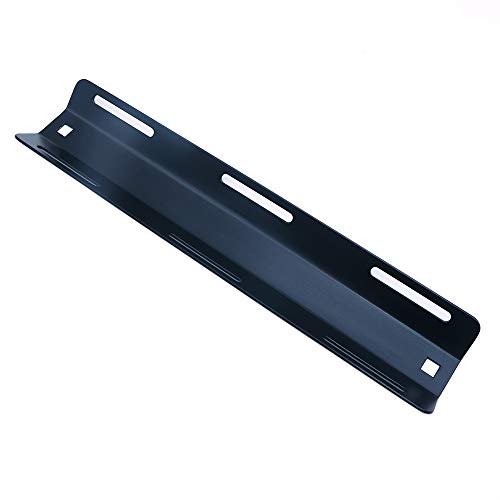 Namvo Rückplatte für Einzeltankadapter, Aluminiumlegierung, Einzeltank zum Tauchen mit Schrauben und Muttern für die BCD-Rückplatte zum Tauchen, Schwarz