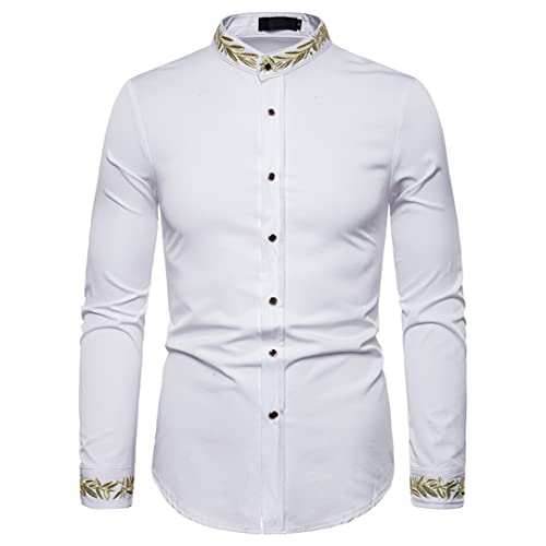 Chemise manches longues homme imprimé doré pour éviter la routine