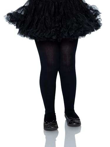 Girls' Halloween Opaque Tights - Black (S, 6/6X)
