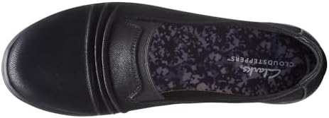 Clarks Women's Breeze Sol Loafer, Black Synthetic, 8 | Image 1