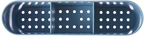 Escorredor de talheres Flat, 6 x 23,5 x 10 cm, Azul Fog, Coza