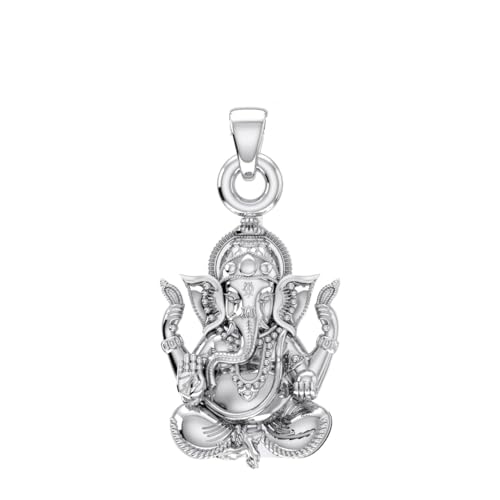 Pendentif Ganesh argent anti-allergie petit médaillon protecteur