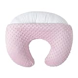 NIVAVA BABY Nursing Pillow and Positioner for Breastfeeding, Ultra Soft Baby Breastfeeding Pillows for More Support for Mom and Baby, with Premium Removable Cover (Blushing Bride)
