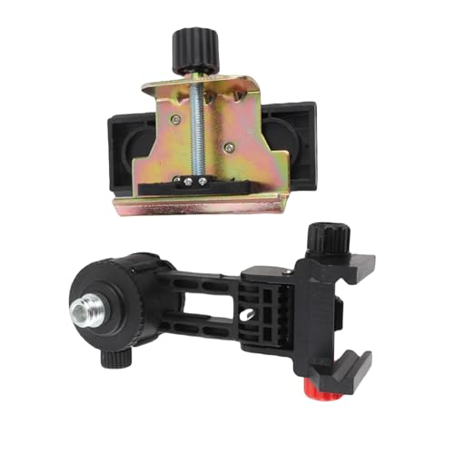 Support de Réglage Fin, Adaptateur de Niveau, Base Pivotante Magnétique en Forme de L avec Clip Réglable pour Montage Mural au Plafond