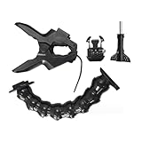 YiNLuax Accesorios para cámara, soporte de abrazadera de brazo largo para cámara de acción, abrazadera flexible, cuello de cisne, soporte portátil para teléfono
