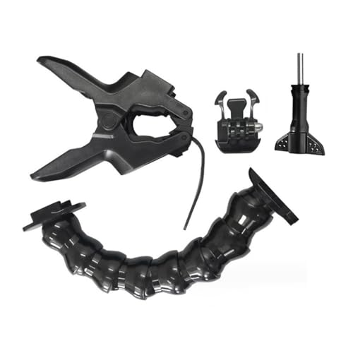 Pince de fixation pour appareil photo avec bras col de cygne robuste et orientable à 360