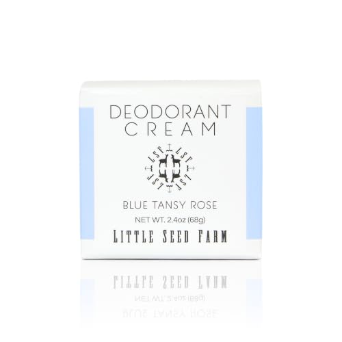 Little Seed Farm All Natural Deodorant Cream - Blue Tansy Rose, 2.4 oz