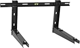Wostore Universal Wandhalterung für Klimaanlage Außengerät 550mm 9000-36000 BTU bis 160kg, Wandkonsole für Split Klimaanlage und Wärmepumpe robust und stabil (schwarz 550mm)
