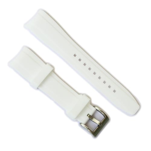 Image of WAMD Curved End Silicone Rubber Watch Straps - 18mm, 19mm, 20mm, 21mm, and 22mm Watch Straps for Watches.