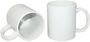 World-Paper White Blank Sublimation Mugs 11 oz box 36 Count*