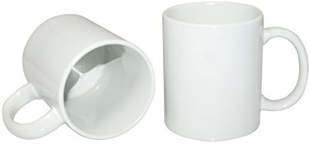 World-Paper White Blank Sublimation Mugs 11 oz box 36 Count*