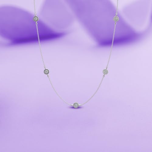 Image of 925 Sterling Silver Pendant Necklace for Women | Silver Locket with Chain | Daily Wear Jewellery | Minimalist Jewelry for Office & Casual Wear | Gift for Woman, Wife, Girlfriend, Mother, Sister | Anniversary, Birthday, Valentine's Day, Rakhi Gift