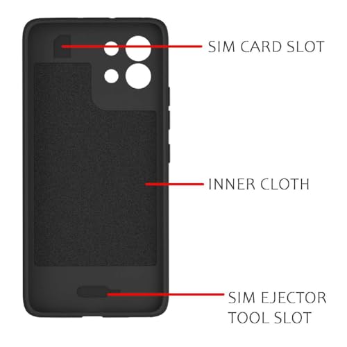 Image of Shockproof Case for Oppo K13 5G | Full Camera Protection | TPU Flexible Back Cover for Oppo K13 5G (Matte Black)