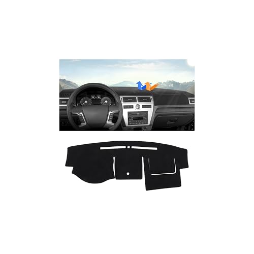 Image of Autorder Dashboard Cover Mat for 2006-2009 Ford Fusion /Mercury Milan Accessories Dash Cover Upgrade Flannel Dash Mat Sunshade Glare UV Rays Protector