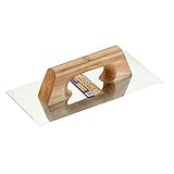 Alyco 195780 - Llana trapezoidal inoxidable 300 x 150 x 140 mm mango madera