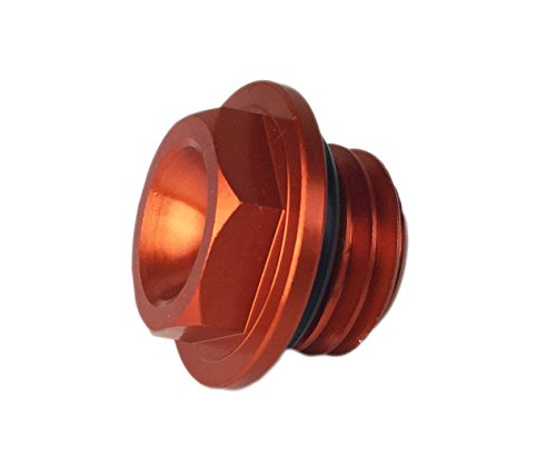 Bouchon d'huile CNC orange pour équiper votre Yamaha ou Kawasaki