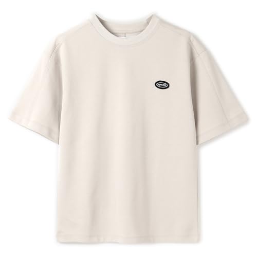 Image of Alan Jones Clothing Boys Solid Relaxed Fit Cotton T-Shirt