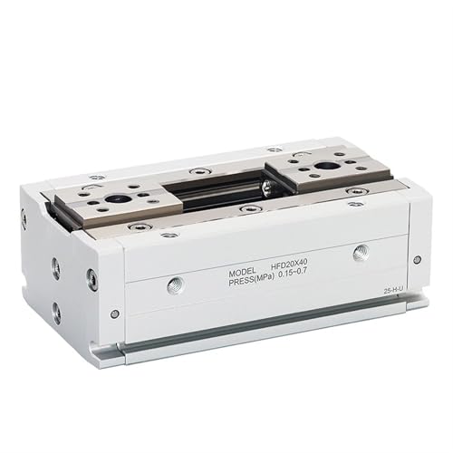 Cylindres pneumatiques de serrage HFD20X80 avec rail de guidage robuste
