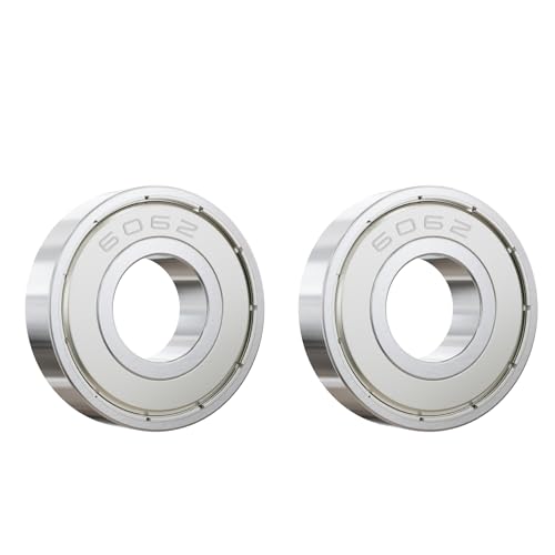 Skweawert 2Pcs 606ZZ Deep Groove Ball Bearings ID 6mm x OD 17mm x Width 6mm 606-2Z Double High Carbon Steel Seal Shielded Deep Groove Ball Bearings Miniature Bearing Industrial Bearing