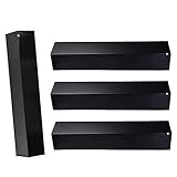 BBQ-Element Grill Heat Plate Shields Replacement Parts for Brinkmann 810-3660-S, 810-2512-S, 810-8411-5, 810-2511-S, 15 3/8' Porcelain Steel Gas Grill Heat Tent Flame Tamer for Uniflame, Aussie.