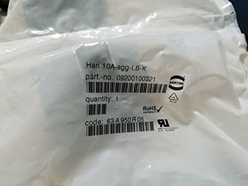 (2) Harting 09200100321 Enclosure Connector/Conn