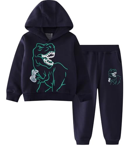 Toddler Little Boys Clothes Set Baby Long Sleeve Sweatshirt and Pants Sets Kids 2pcs Outfits 2T-7Years