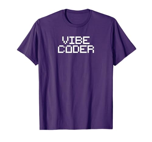 Vibe Coder Minimalist AI Video Game Coding Programming T-Shirt
