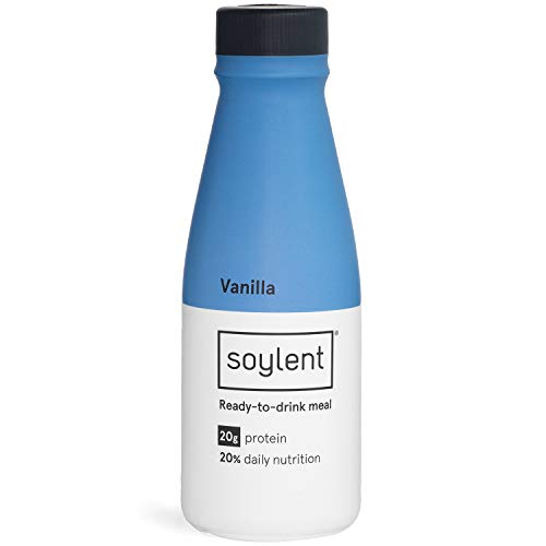 Soylent Vanilla Plant Protein Meal Replacement Shake, 14 oz (Pack of 12)