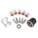 Jonlaki 13Pcs Red Copper Cutting Nozzles Tips Set for S45, & Versatile Welding Accessories for DIY and Commercial Use