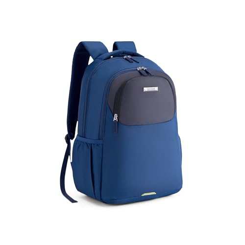 Image of Kamiliant by American Tourister Bigwig Office Laptop Backpack with 15 inch Inch Laptop Compartment, 33 L Capacity, Ergonomically Designed with Rain Cover for Men And Women - Blue