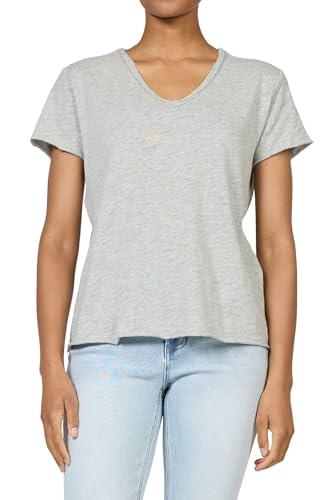 DEAR JOHN Vanya Tee for Women Relaxed Fit Cotton V