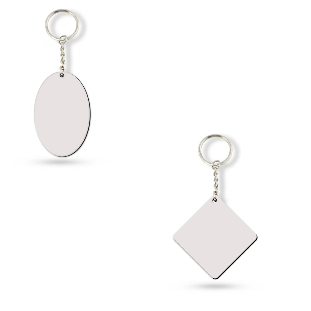 OMG Personalize Customized Oval & Square Shape Key Chain/ Ring Combo ( Pack of 2)-picture-57