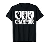 Funny Game Rock Paper Scissors Champion T-Shirt