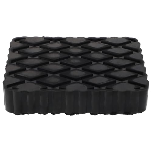 Coussinet caoutchouc pour cric de levage de voiture bloc noir 160x120x30 mm