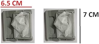 Sanavya® Lint Filter Compatible for LG Washing Machine Filter Pack of 2 "lg semi Automatic Washing Machine Filter" | Dust Filter |Net | Dust Collector |Filter Washing Machine Set of 2 (7 cm x 6.5 cm)
