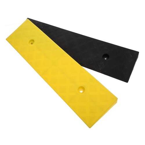 Rampas para bordillo 2 piezas 3 cm alto amarillo y negro miniatura 1