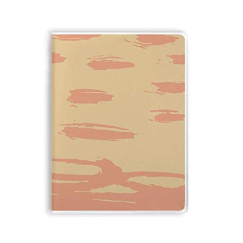 Carnet de notes orange souple et résistant au motif botanique pour une écriture fluide