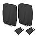 Viilich Lot de 2 housses pour chaises de jardin pliantes - Coupe-vent - Anti-UV - Imperméable - Pour chaise longue, chaise de conférence - Avec sac de transport (noir)