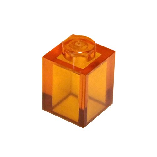 LEGO Parts and Pieces: Transparent Orange 1x1 Brick x50