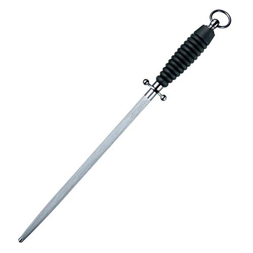 Victorinox Round Butcher Sharpening Steel, Black/Silver, 30 x 5 x 5 cm