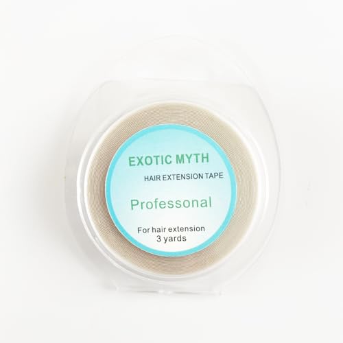 EXOTIC MYTH More than 3 months hold time Double Sided Hair Extension Tape hair tape (10mmx3yards, White) - Image 3