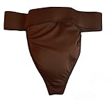 Body Wrappers Mens 2 Inch Waistband Thong Dance Belt - M007 Dark Brown Size 36-38