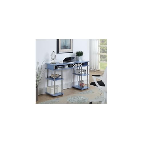 Maykoosh No Tools Student Desk with Shelves, Blue