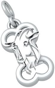 Bark Avenue Jewelers- Sterling Silver Zodiac Pendant- Capricorn- Small