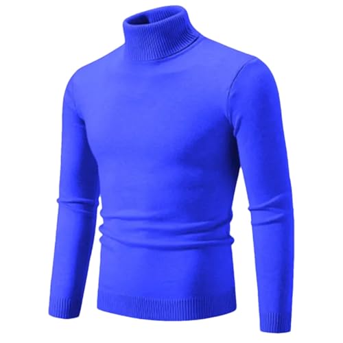 Rfmfkkg Knitted Turtleneck Sweater Men Women Slim Fit Pullovers Solid Color Jumper Sweaters
