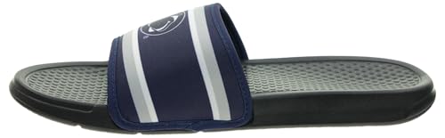 Image of FOCO NCAA Printed Team Logo and Color Stripes Comfortable Slide Sandals