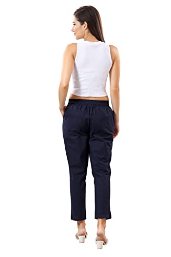 Image of TRASA Ultra Soft Cotton Regular and Plus 8 Colour Cotton Pants for Womens and Girls - Available Sizes : M,L,XL,2XL,3XL,4XL,5XL